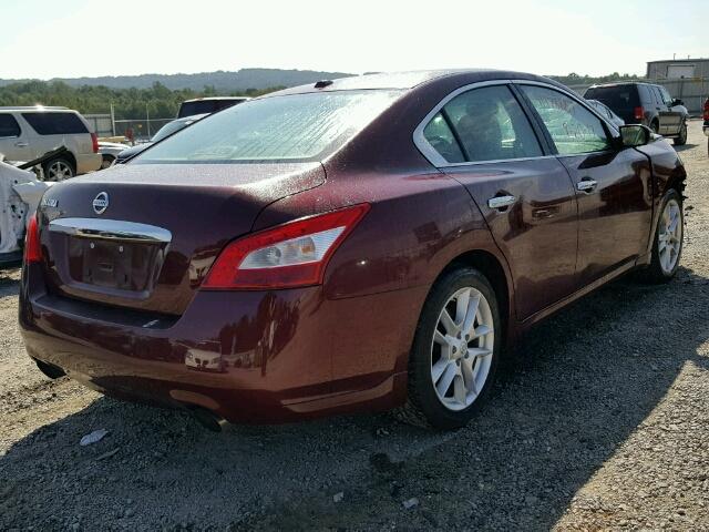 1N4AA51E89C857628 - 2009 NISSAN MAXIMA S BURGUNDY photo 4