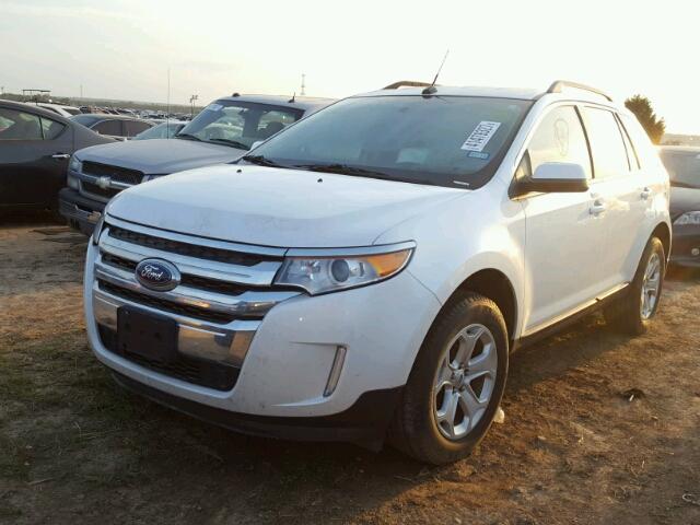 2FMDK3JCXEBA50086 - 2014 FORD EDGE WHITE photo 2