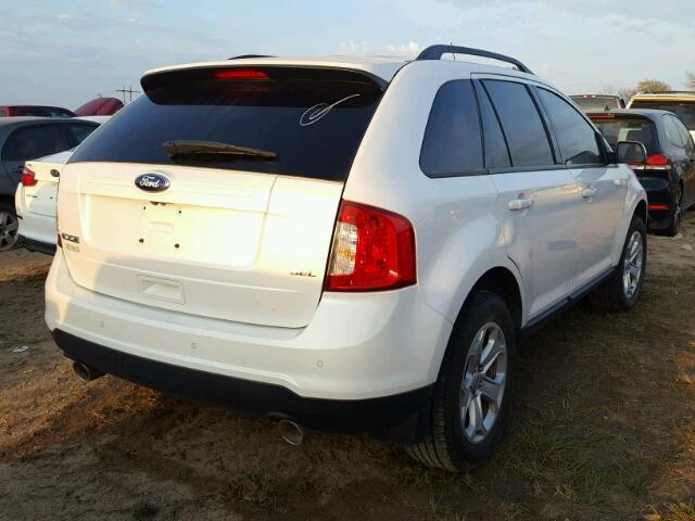 2FMDK3JCXEBA50086 - 2014 FORD EDGE WHITE photo 4