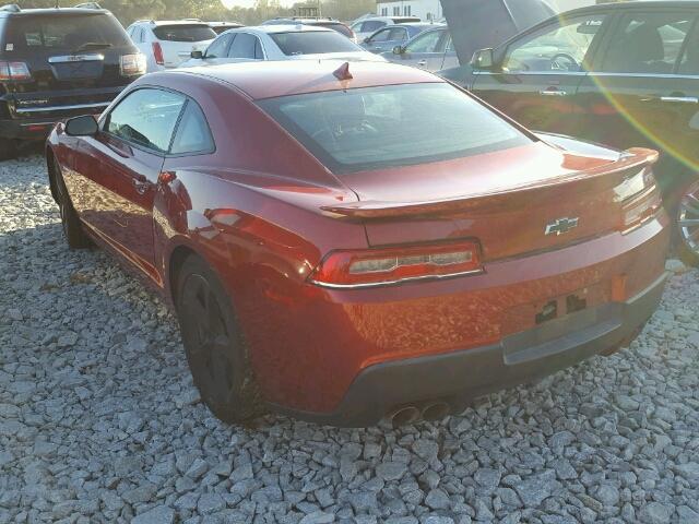 2G1FC1E35E9257042 - 2014 CHEVROLET CAMARO LT RED photo 3