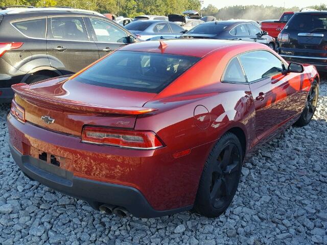 2G1FC1E35E9257042 - 2014 CHEVROLET CAMARO LT RED photo 4