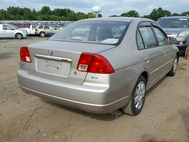 2HGES26772H508854 - 2002 HONDA CIVIC EX BEIGE photo 4