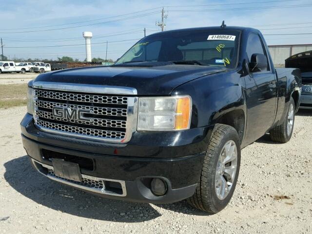 1GTEC14077Z545437 - 2007 GMC NEW SIERRA BLACK photo 2