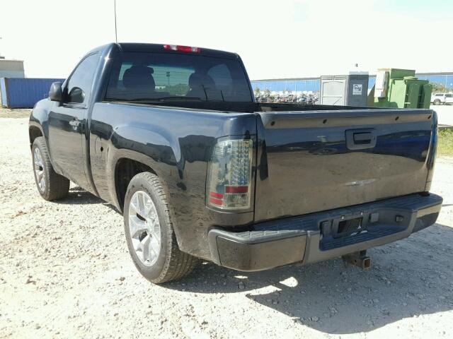 1GTEC14077Z545437 - 2007 GMC NEW SIERRA BLACK photo 3