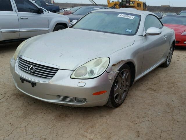 JTHFN48Y620033406 - 2002 LEXUS SC 430 SILVER photo 2