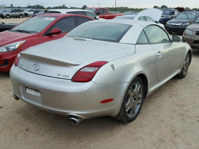 JTHFN48Y620033406 - 2002 LEXUS SC 430 SILVER photo 4