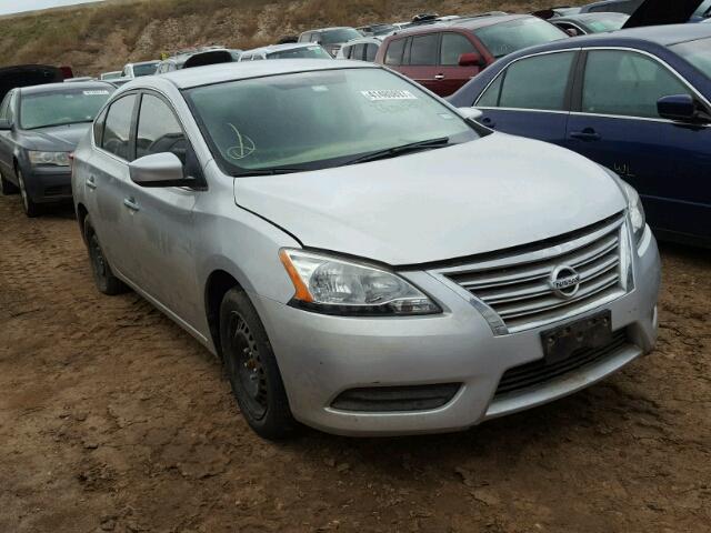 3N1AB7AP4FY346752 - 2015 NISSAN SENTRA SILVER photo 1