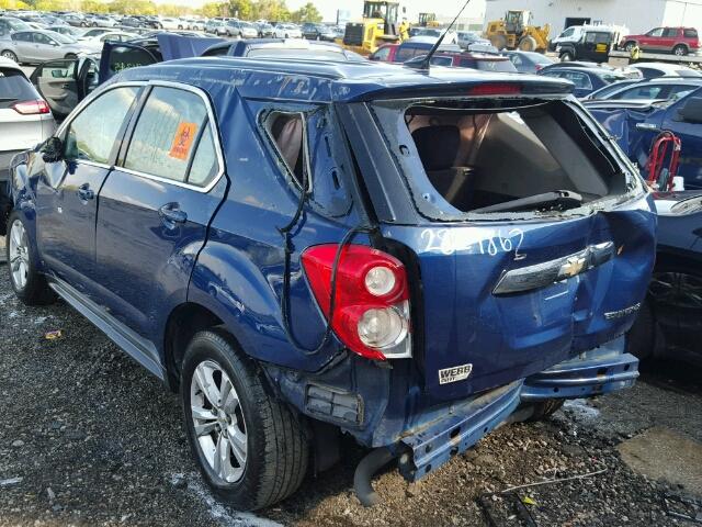 2CNALBEW3A6207944 - 2010 CHEVROLET EQUINOX LS BLUE photo 3