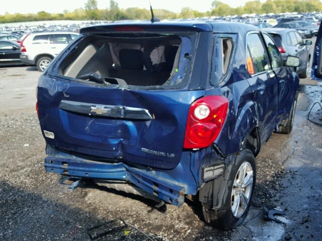 2CNALBEW3A6207944 - 2010 CHEVROLET EQUINOX LS BLUE photo 4