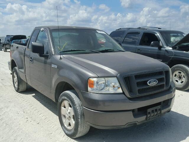 1FTRF02245KC15641 - 2005 FORD F150 GRAY photo 1