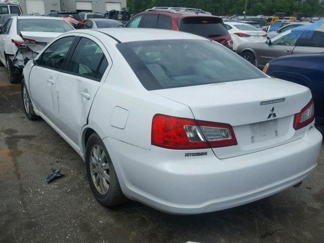 4A32B2FF8BE007291 - 2011 MITSUBISHI GALANT FE WHITE photo 3