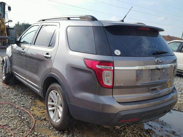 1FMHK7D88BGA94348 - 2011 FORD EXPLORER GRAY photo 3