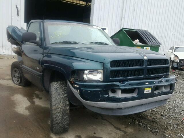 1B7HF16Y0WS596969 - 1998 DODGE RAM 1500 GREEN photo 1