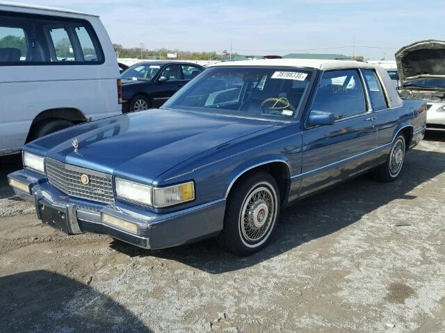 1G6CD1151K4261623 - 1989 CADILLAC DEVILLE BLUE photo 10