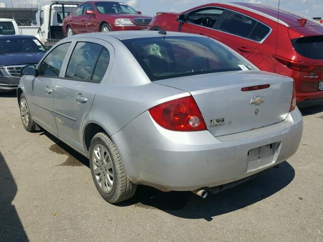 1G1AD5F50A7163256 - 2010 CHEVROLET COBALT 1LT SILVER photo 3