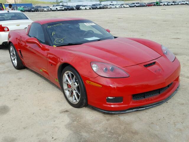 1G1YZ26E095103855 - 2009 CHEVROLET CORVETTE RED photo 1