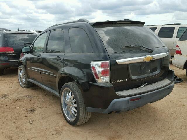 2CNDL63F266143720 - 2006 CHEVROLET EQUINOX LT BLACK photo 3