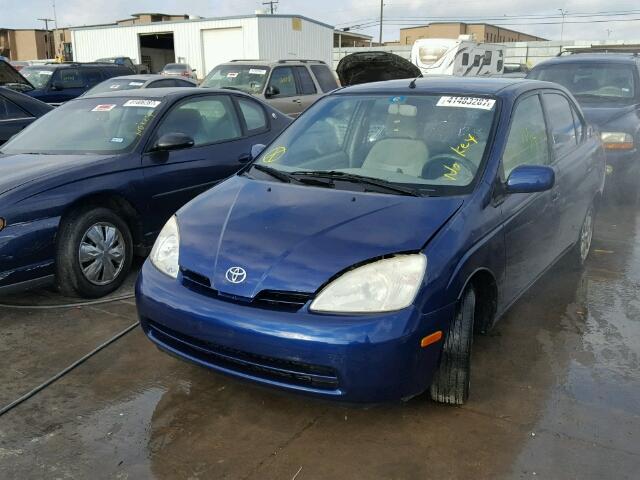 JT2BK12U220067414 - 2002 TOYOTA PRIUS BLUE photo 2