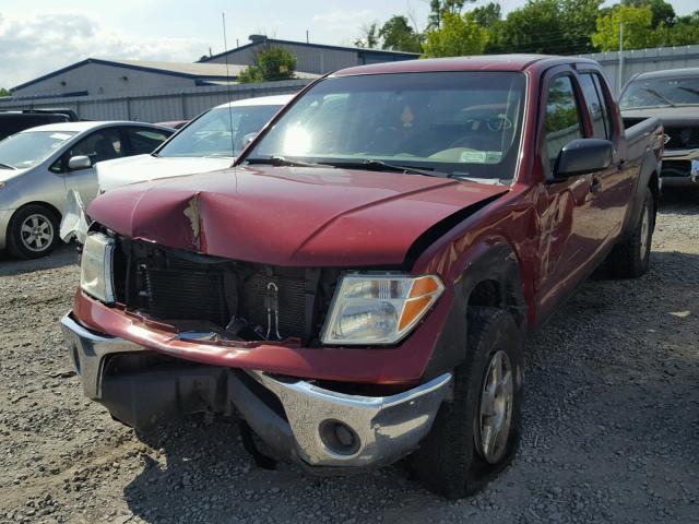 1N6AD09W28C424061 - 2008 NISSAN FRONTIER C RED photo 2