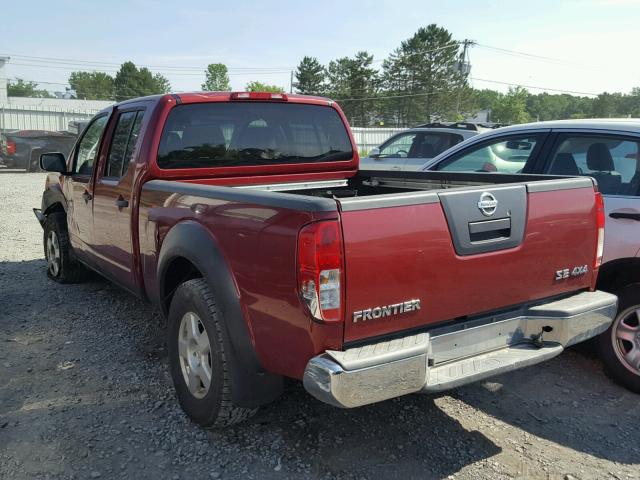 1N6AD09W28C424061 - 2008 NISSAN FRONTIER C RED photo 3