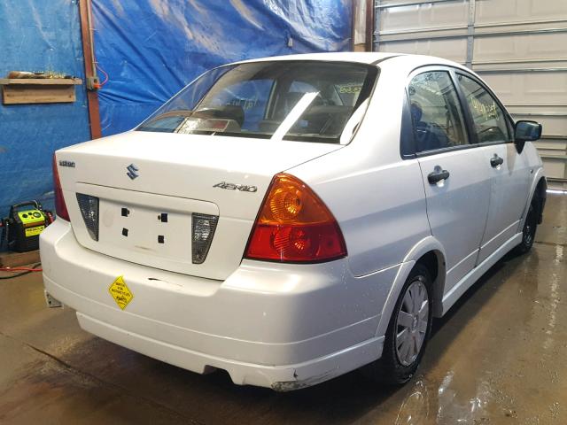 JS2RA62SX75355492 - 2007 SUZUKI AERIO WHITE photo 4