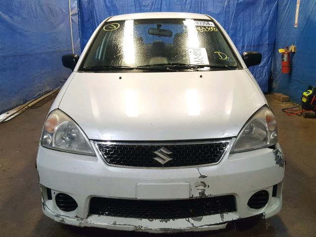 JS2RA62SX75355492 - 2007 SUZUKI AERIO WHITE photo 9