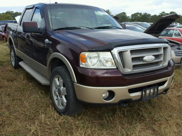 1FTPW14V08KC53456 - 2008 FORD F150 BROWN photo 1