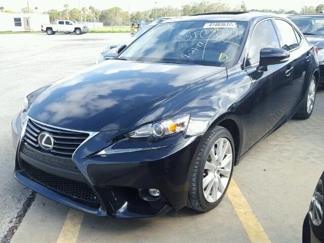 JTHBF1D28F5080151 - 2015 LEXUS IS BLACK photo 2