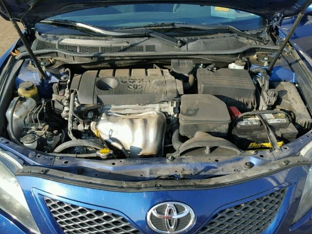 4T1BF3EK3BU652878 - 2011 TOYOTA CAMRY BLUE photo 7