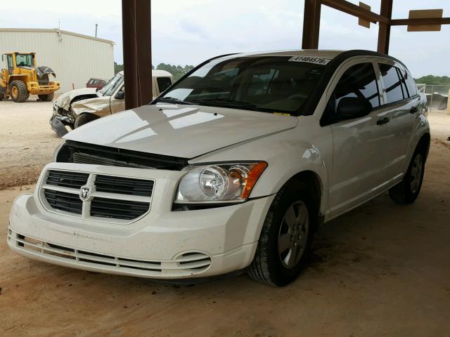 1B3HB28A99D179491 - 2009 DODGE CALIBER SE WHITE photo 2