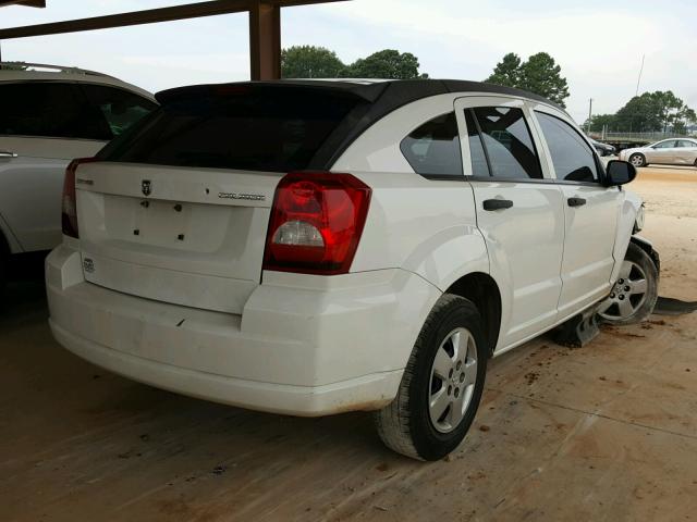 1B3HB28A99D179491 - 2009 DODGE CALIBER SE WHITE photo 4