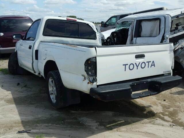 4TANL42N3TZ147244 - 1996 TOYOTA TACOMA WHITE photo 3