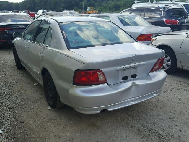 4A3AA46G63E195751 - 2003 MITSUBISHI GALANT ES SILVER photo 3