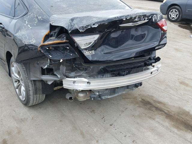 1C3CCCBG9FN570417 - 2015 CHRYSLER 200 S 黑色 照片 9