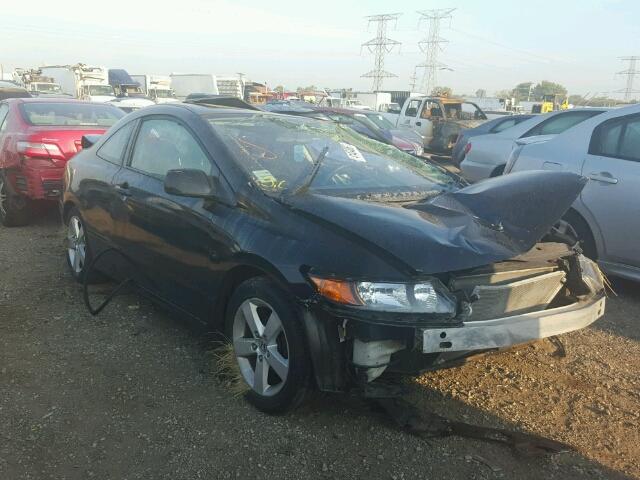 2HGFG12807H565354 - 2007 HONDA CIVIC BLACK photo 1