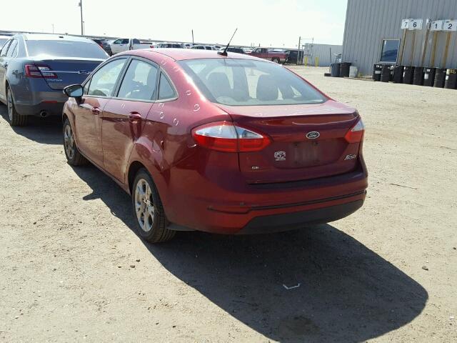 3FADP4BJ5EM190382 - 2014 FORD FIESTA RED photo 3