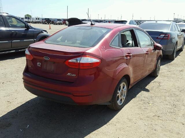 3FADP4BJ5EM190382 - 2014 FORD FIESTA RED photo 4