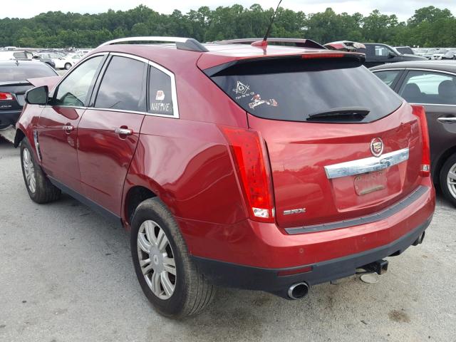 3GYFNAEY7BS558594 - 2011 CADILLAC SRX LUXURY RED photo 3