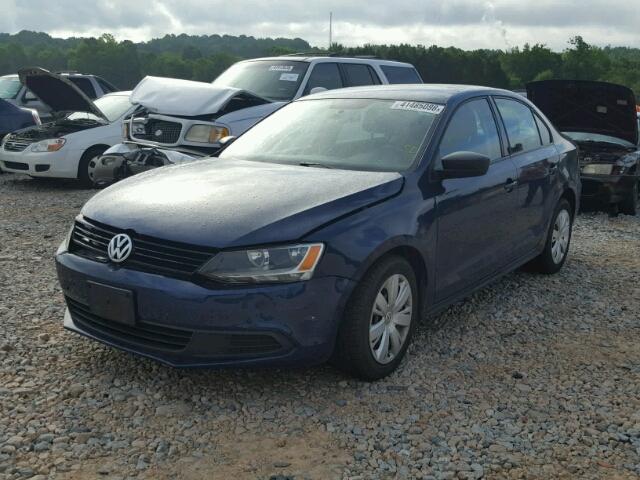 3VW1K7AJ9BM325323 - 2011 VOLKSWAGEN JETTA BASE 蓝色 照片 2