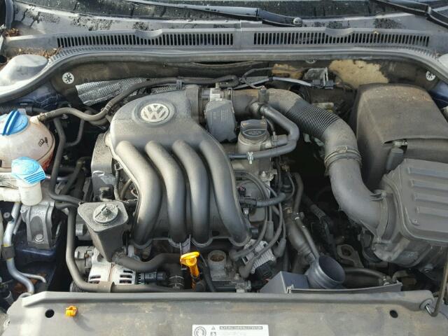 3VW1K7AJ9BM325323 - 2011 VOLKSWAGEN JETTA BASE 蓝色 照片 7