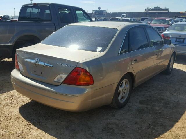 4T1BF28B7YU053223 - 2000 TOYOTA AVALON GOLD photo 4