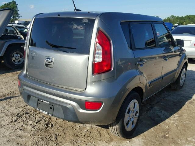 KNDJT2A50D7635573 - 2013 KIA SOUL GRAY photo 4