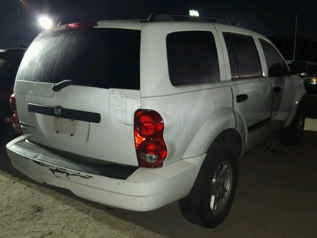 1D8HD48K38F102214 - 2008 DODGE DURANGO WHITE photo 4