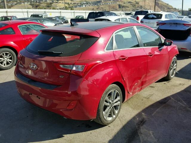 KMHD35LH2GU280476 - 2016 HYUNDAI ELANTRA GT RED photo 4