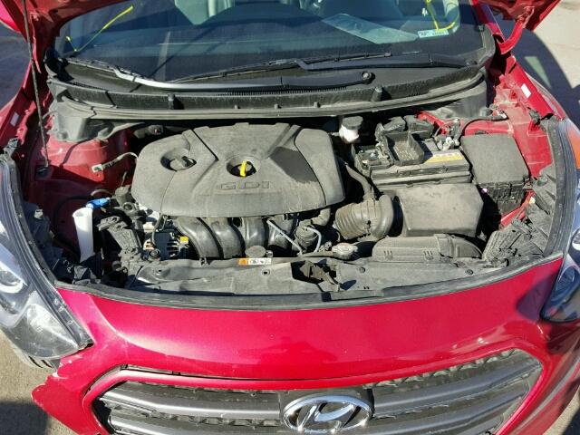 KMHD35LH2GU280476 - 2016 HYUNDAI ELANTRA GT RED photo 7