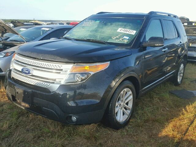 1FM5K7D86DGB38840 - 2013 FORD EXPLORER X BLACK photo 2