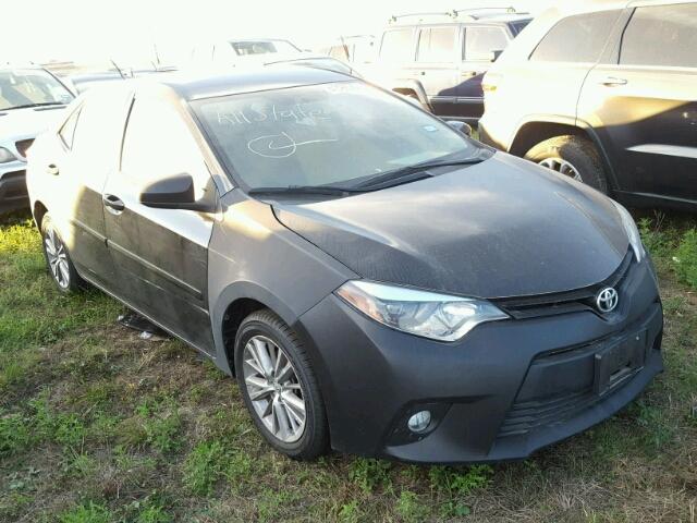 5YFBURHE0EP106690 - 2014 TOYOTA COROLLA BLACK photo 1