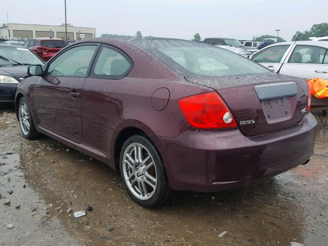 JTKDE177X70208031 - 2007 TOYOTA SCION TC მუქწითელი ფოტო 3