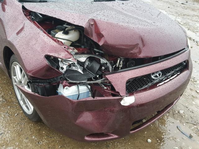 JTKDE177X70208031 - 2007 TOYOTA SCION TC მუქწითელი ფოტო 9