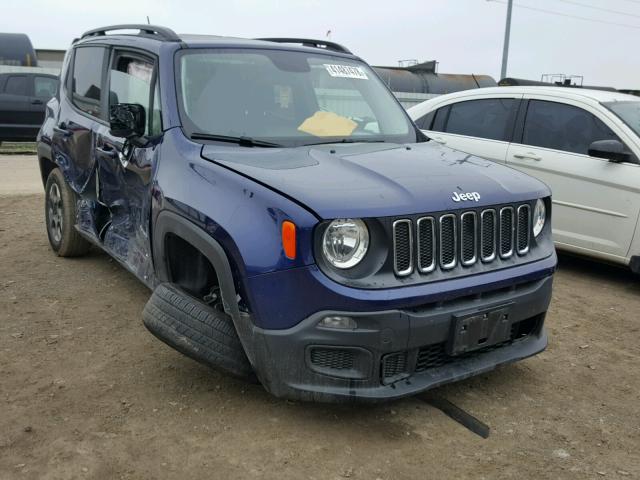 ZACCJAAB6HPF56349 - 2017 JEEP RENEGADE S 蓝色 照片 1